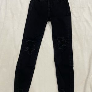 Black ripped jeans from American Eagle